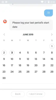 Period Tracker MIA android App screenshot 3