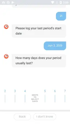 Period Tracker MIA android App screenshot 5